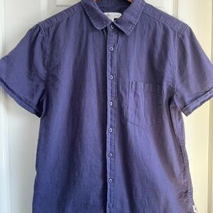 Men's Navy Short Sleeve Shirt